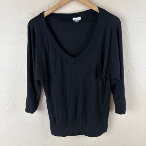 Zenana Outfitters Black Tee Dolman Sleeves Womens size medium